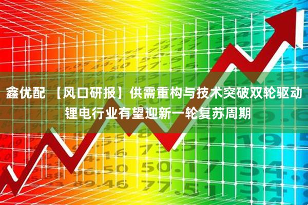 鑫优配 【风口研报】供需重构与技术突破双轮驱动  锂电行业有望迎新一轮复苏周期