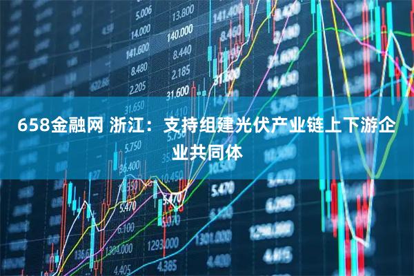 658金融网 浙江：支持组建光伏产业链上下游企业共同体